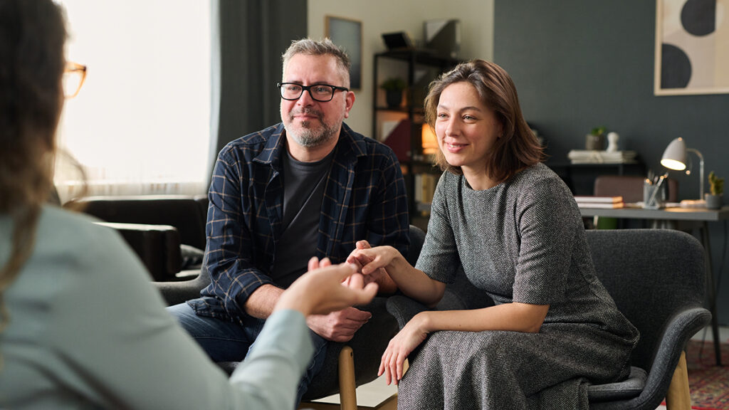 Attentively Listening Couple at Counseling Session